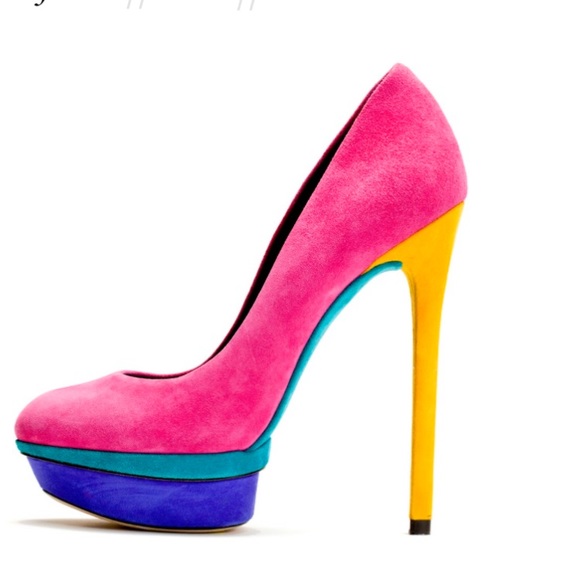 Brian Atwood Shoes - Brian Atwood Multi-color Fontanne Pumps